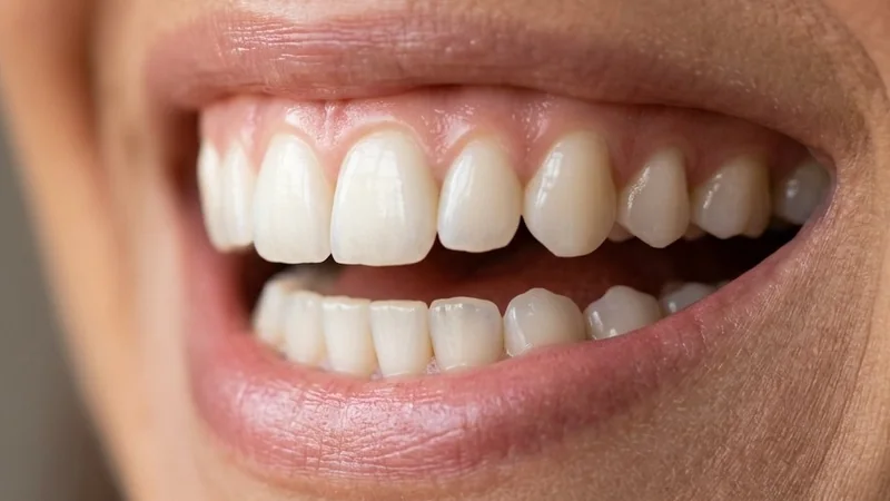 Close-up of a bright, even smile